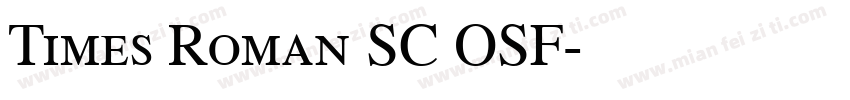 Times Roman SC OSF字体转换